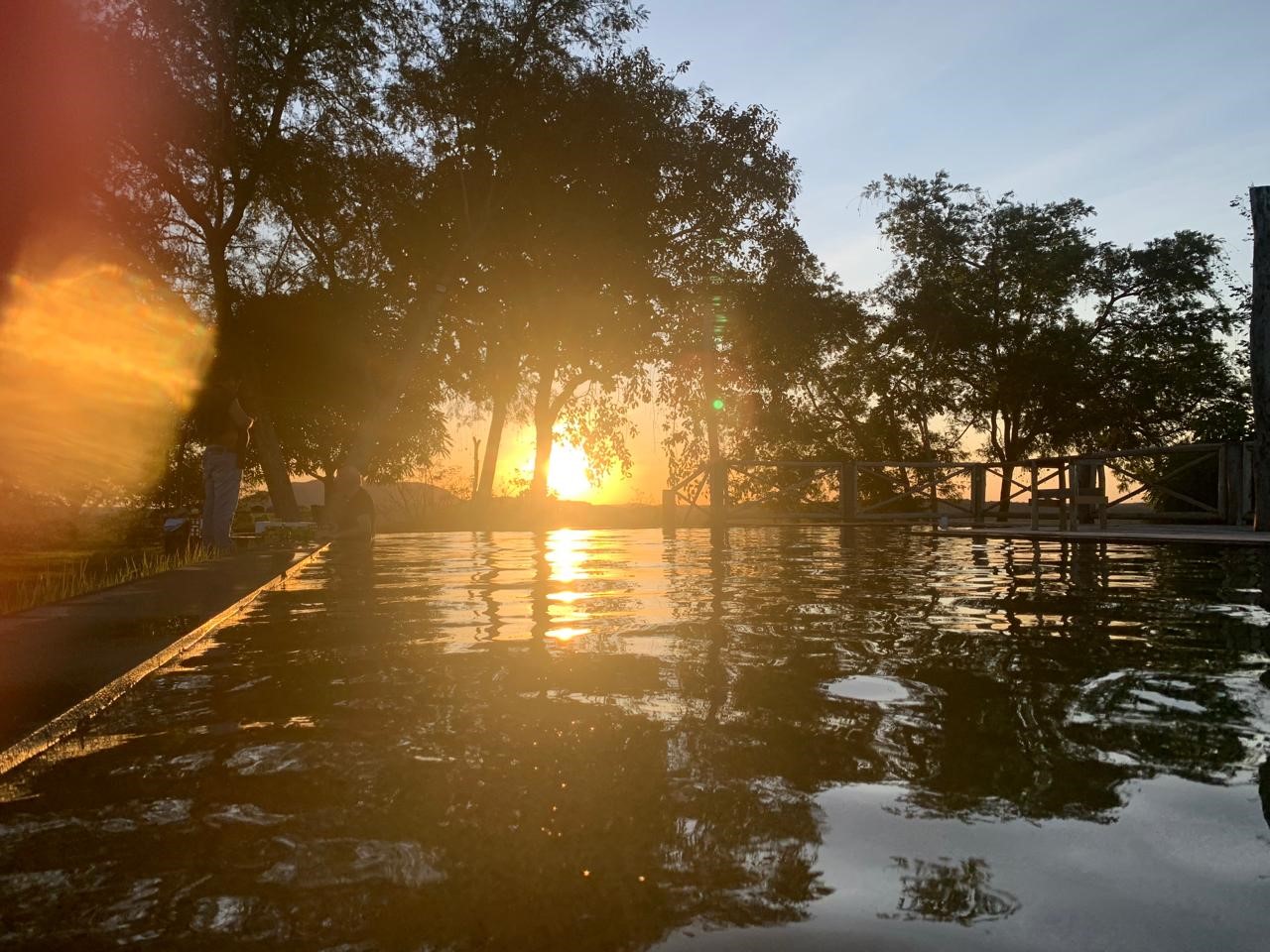 Por de Sol na Fazenda Santo Antônio